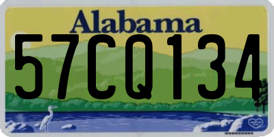 AL license plate 57CQ134