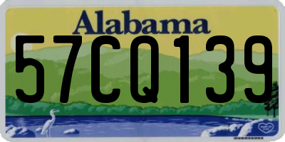 AL license plate 57CQ139