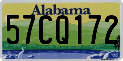 AL license plate 57CQ172