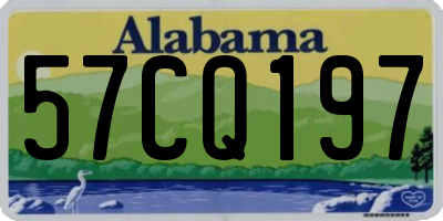AL license plate 57CQ197
