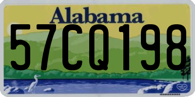 AL license plate 57CQ198