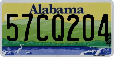 AL license plate 57CQ204