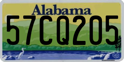 AL license plate 57CQ205