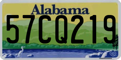 AL license plate 57CQ219