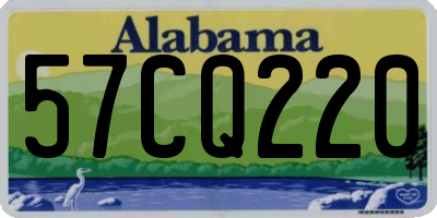 AL license plate 57CQ220