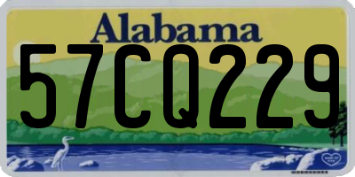 AL license plate 57CQ229