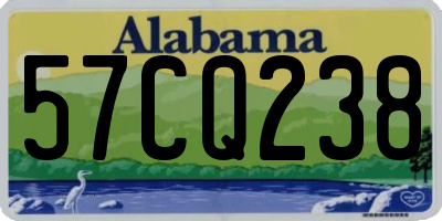 AL license plate 57CQ238