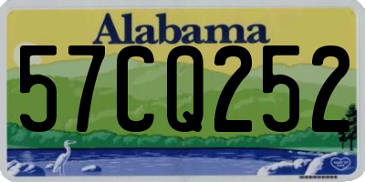 AL license plate 57CQ252