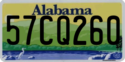 AL license plate 57CQ260