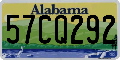 AL license plate 57CQ292