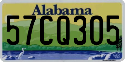 AL license plate 57CQ305