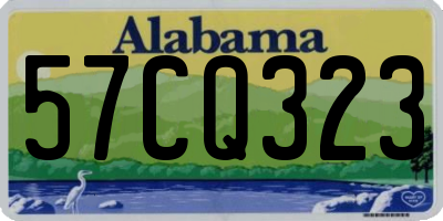 AL license plate 57CQ323