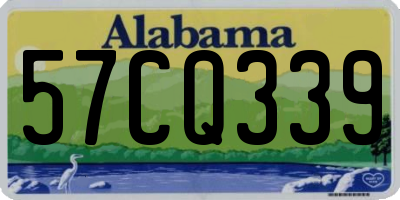 AL license plate 57CQ339