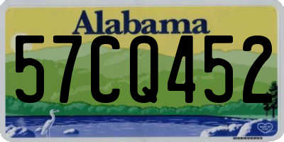 AL license plate 57CQ452