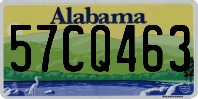 AL license plate 57CQ463