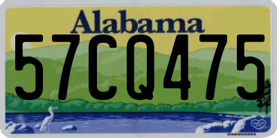 AL license plate 57CQ475
