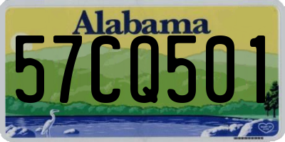 AL license plate 57CQ501