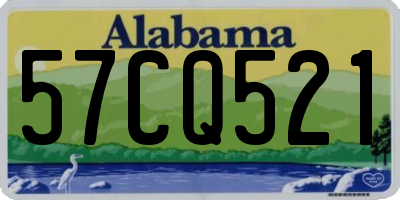 AL license plate 57CQ521