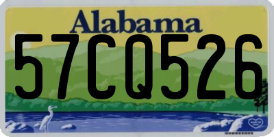 AL license plate 57CQ526