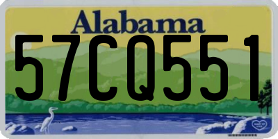 AL license plate 57CQ551