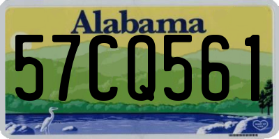AL license plate 57CQ561