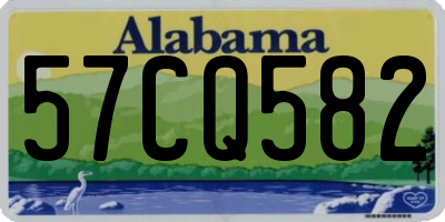AL license plate 57CQ582