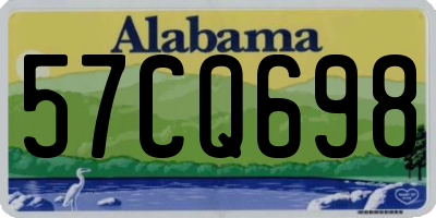 AL license plate 57CQ698