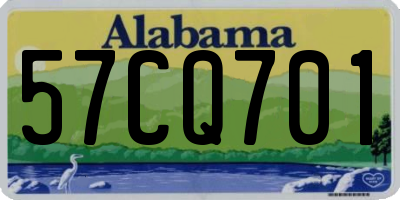 AL license plate 57CQ701