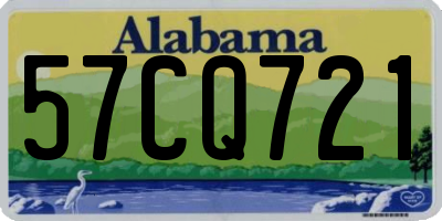 AL license plate 57CQ721