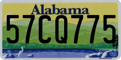 AL license plate 57CQ775