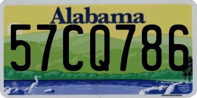 AL license plate 57CQ786
