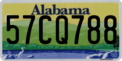 AL license plate 57CQ788