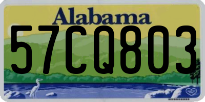 AL license plate 57CQ803