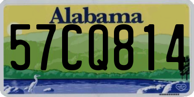 AL license plate 57CQ814