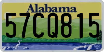 AL license plate 57CQ815