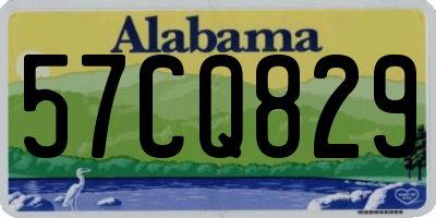 AL license plate 57CQ829