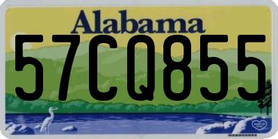 AL license plate 57CQ855