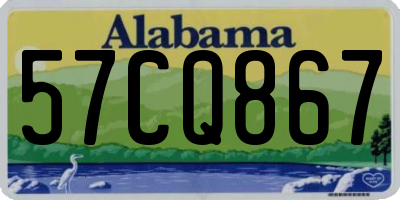 AL license plate 57CQ867