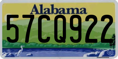 AL license plate 57CQ922