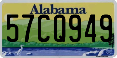AL license plate 57CQ949