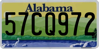 AL license plate 57CQ972