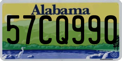 AL license plate 57CQ990