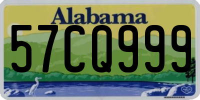 AL license plate 57CQ999