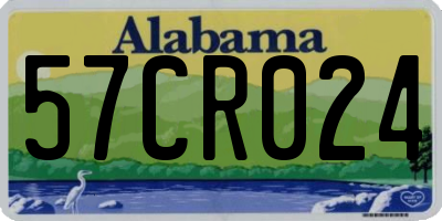 AL license plate 57CR024