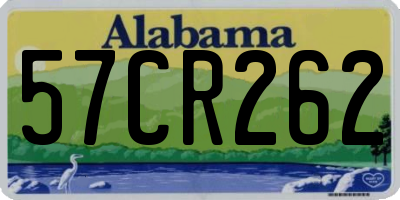 AL license plate 57CR262