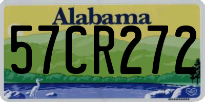 AL license plate 57CR272
