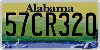 AL license plate 57CR320