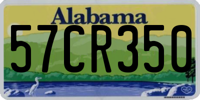 AL license plate 57CR350