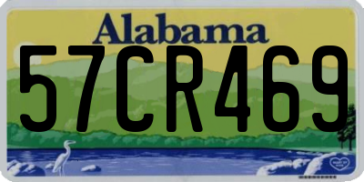 AL license plate 57CR469
