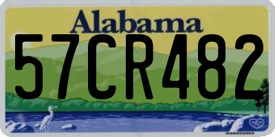 AL license plate 57CR482